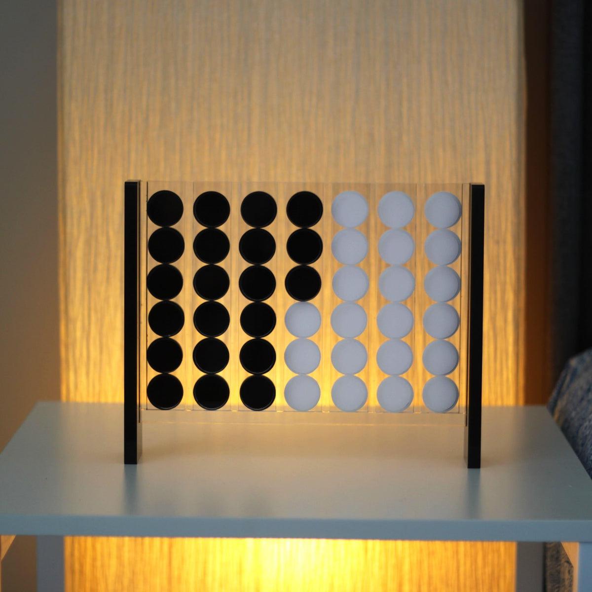 Acrylic Four in a Row Board Game - Marble Cultures