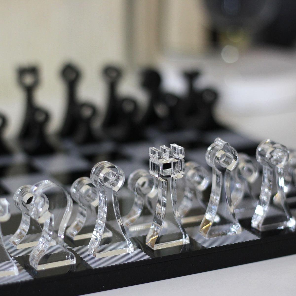 Acrylic Chess Set - Marble Cultures
