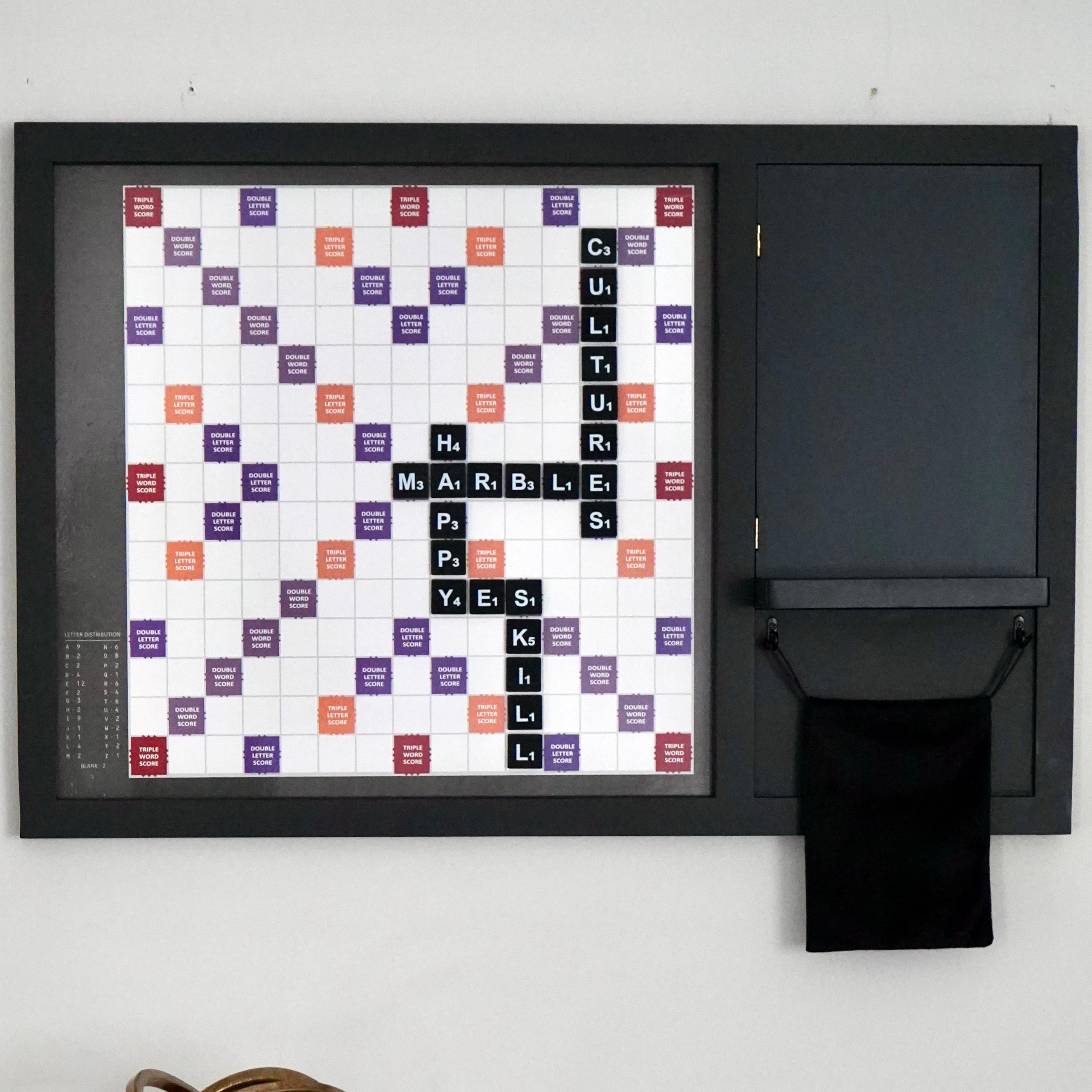 Oversized Wooden Scrabble Wall Game