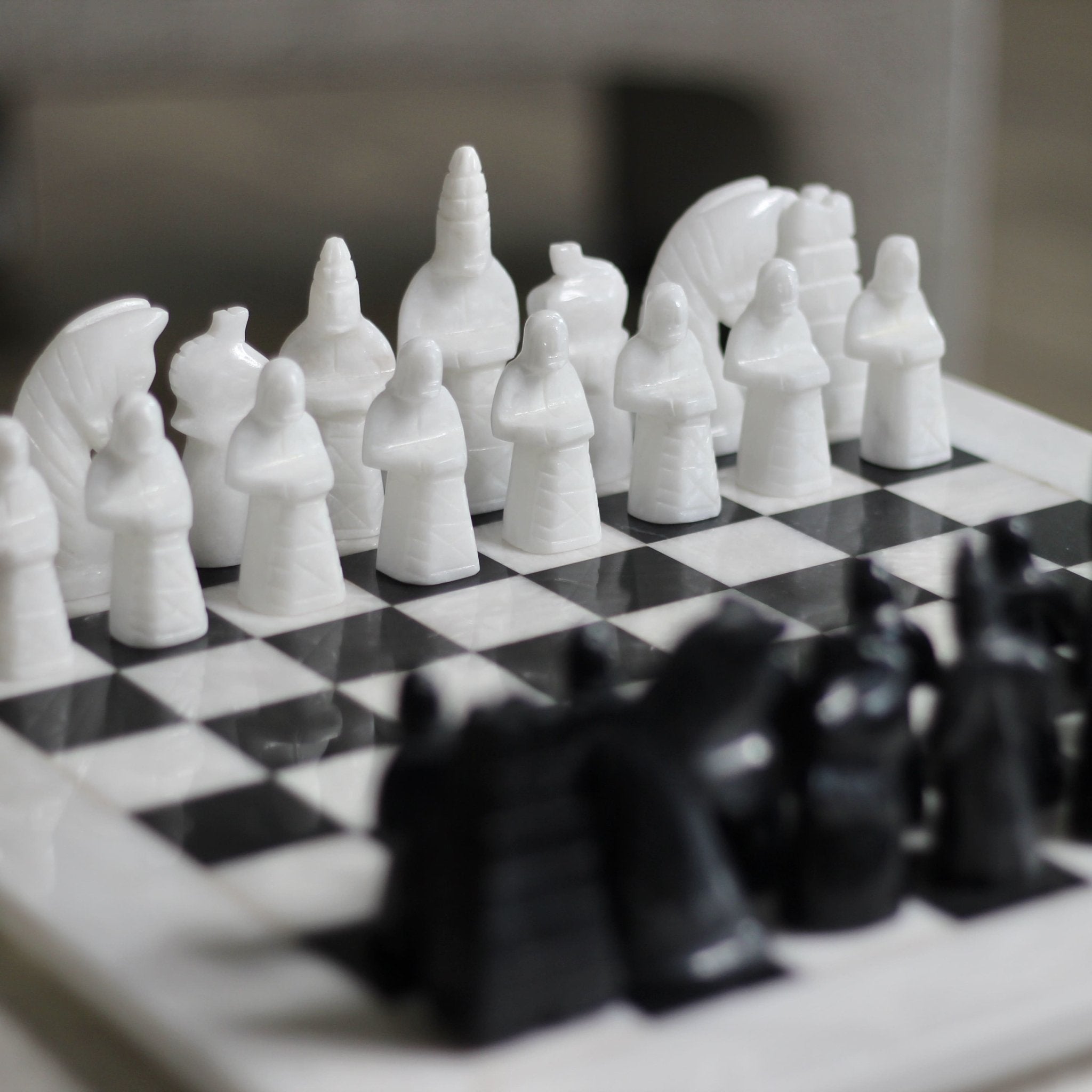 Japanese Inspired Marble Chess Set - Marble Cultures