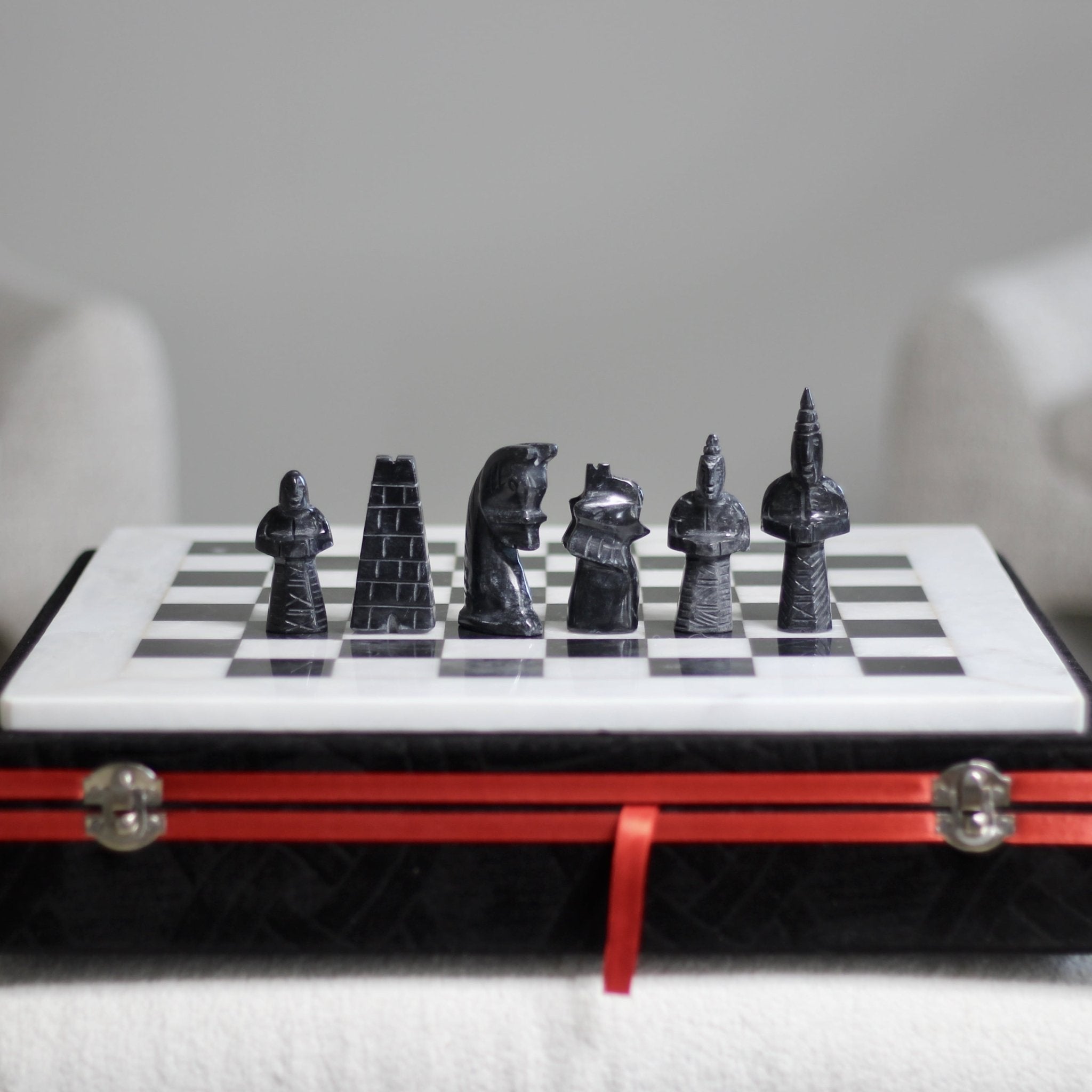 Japanese Inspired Marble Chess Set - Marble Cultures