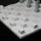 Stone Checkers Set - White Crystal