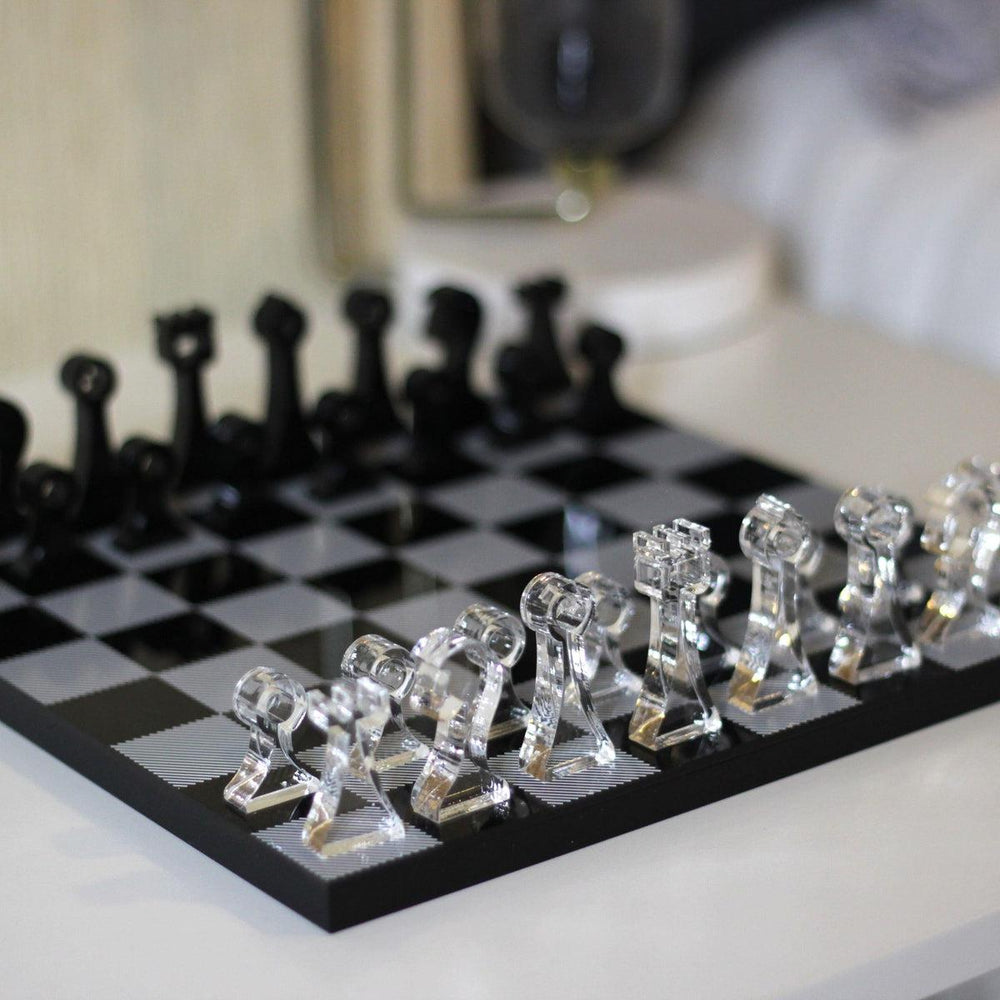 Acrylic Chess Set - Marble Cultures