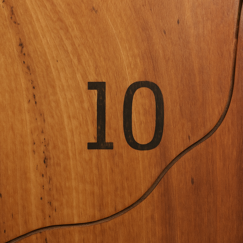 Vintage Wooden Dart Board