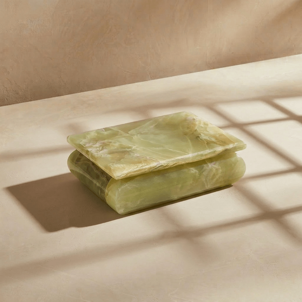 Green Onyx Jewelry Box - Marble Cultures