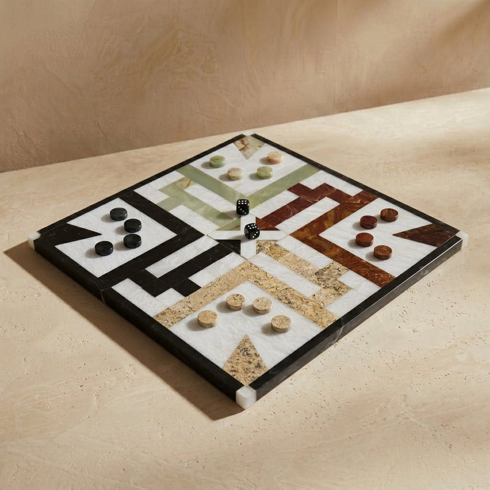 Luxury Marble Ludo Set - Marble Cultures