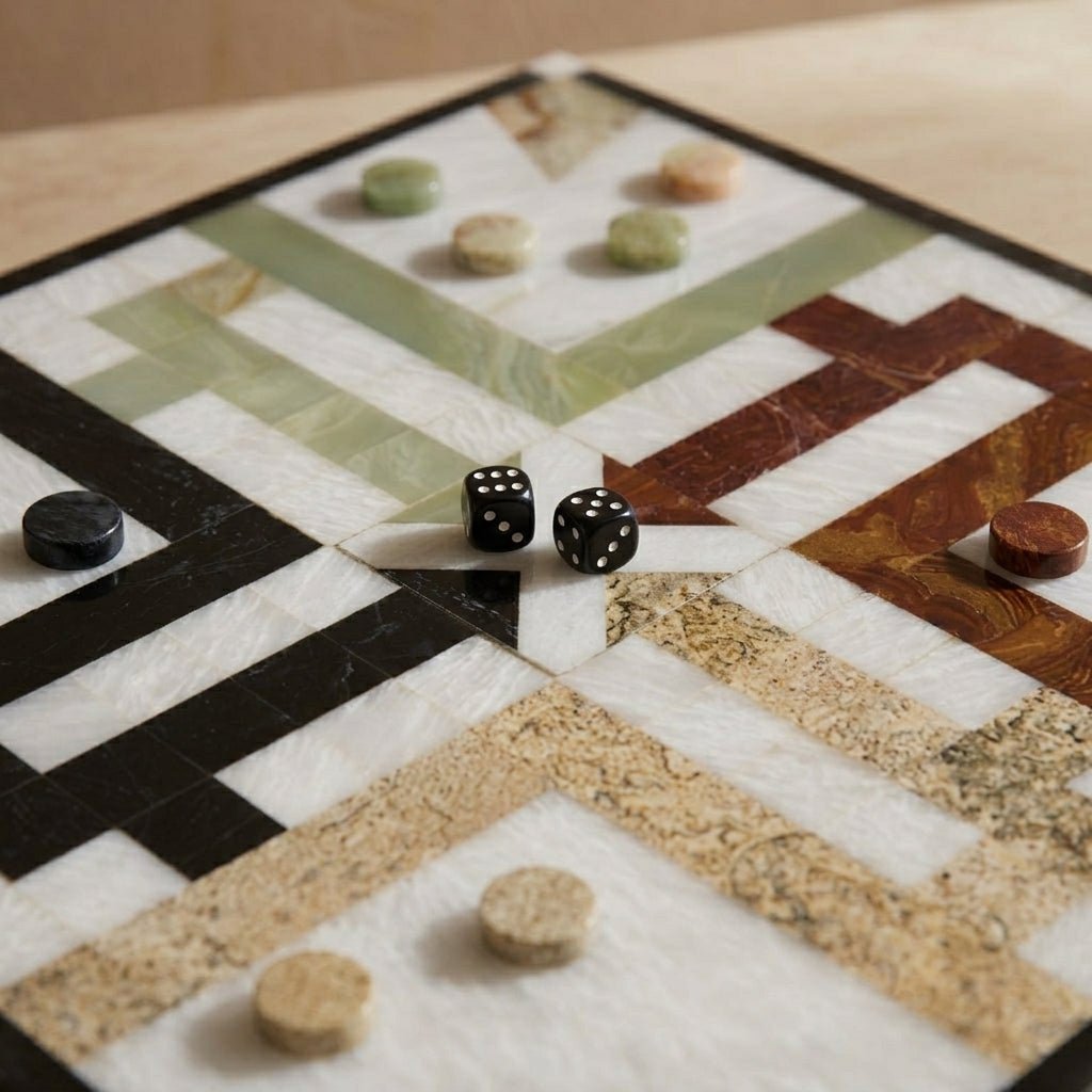 Luxury Marble Ludo Set - Marble Cultures