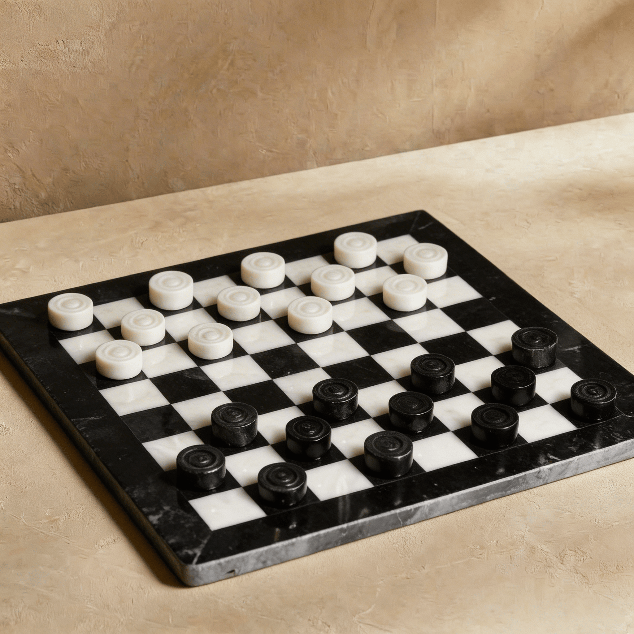 Marble checkers set