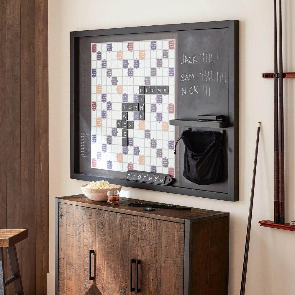 Oversized Wooden Scrabble Wall Game (32”x24”) - Marble Cultures