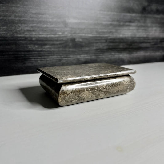 Brown Marble Jewelry Box