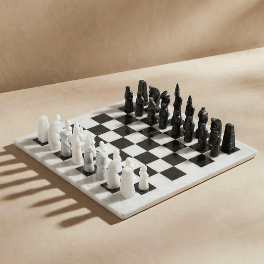 Japanese Inspired Marble Chess Set - Marble Cultures