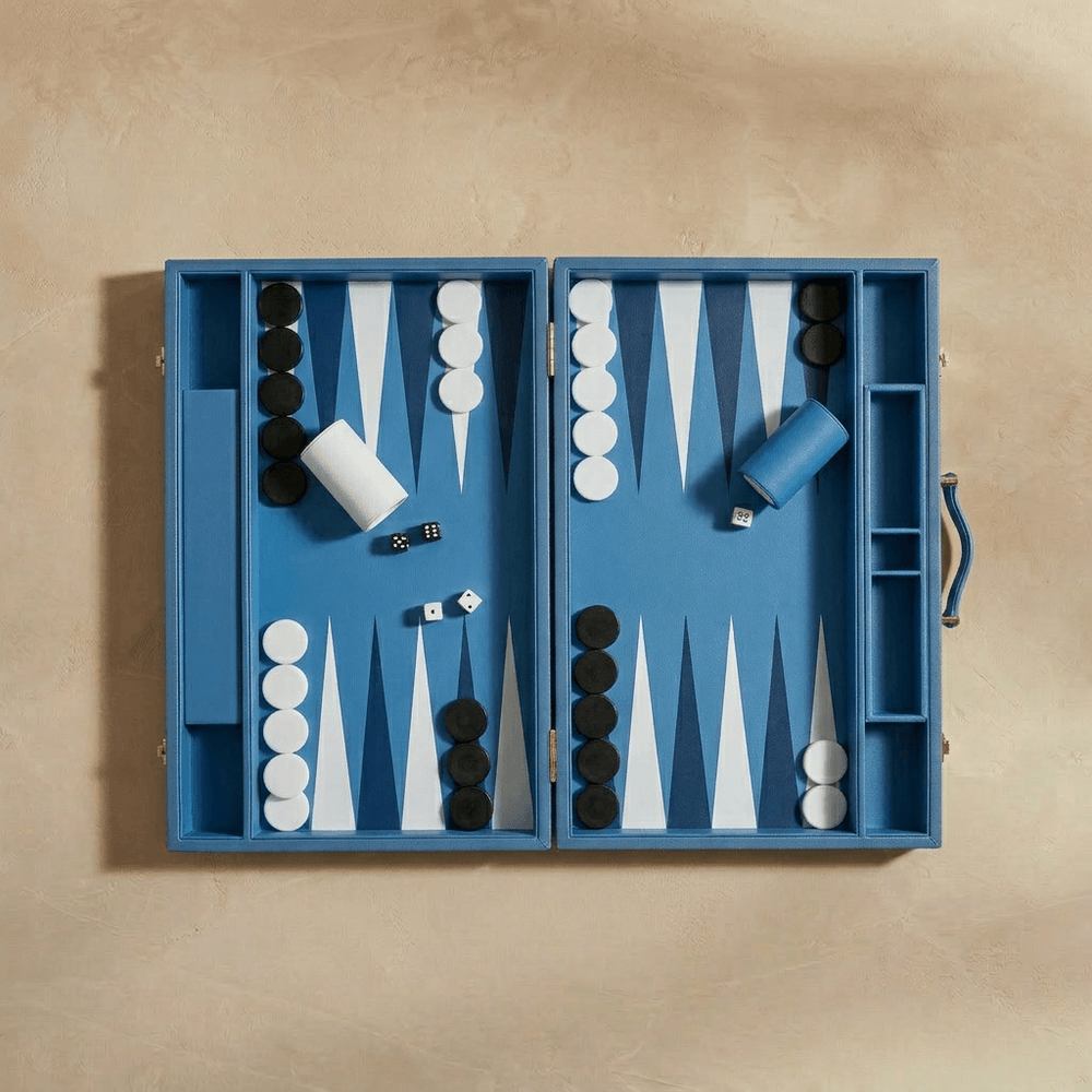 Luxus 15 Zoll Premium Backgammon Sets für Erwachsene Tragbare Strategie Leder Bl Luxus 15 Zoll Premium Backgammon Sets für Erwachsene Tragbare Strategie Leder Bl