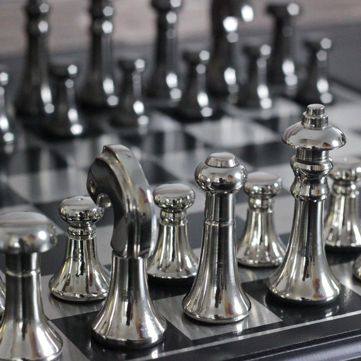 Metallic Chess Luxurious Metallic Chess Set Collection | Exquisite Designs, High ...