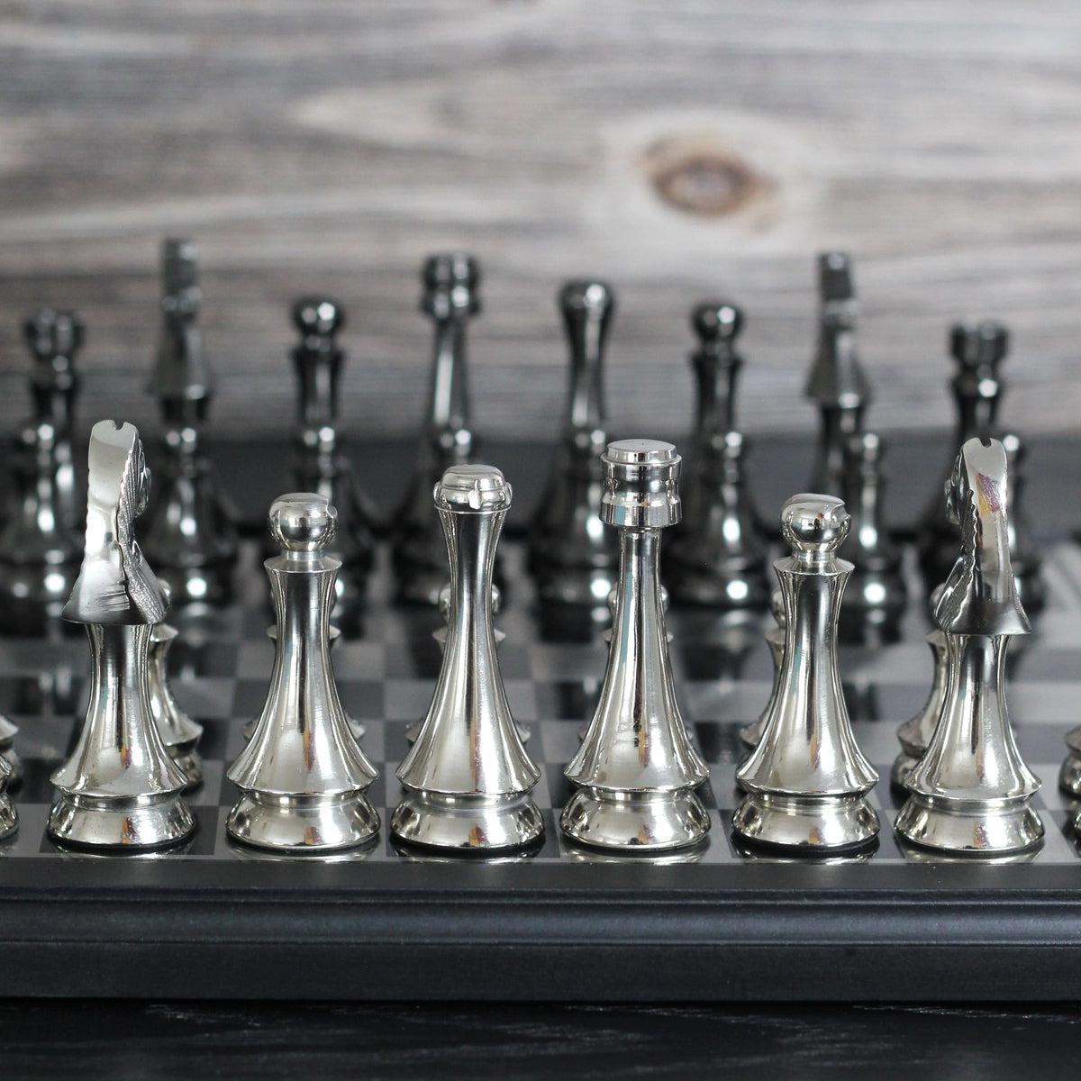 Metallic Chess Luxurious Metallic Chess Set Collection | Exquisite Designs, High ...
