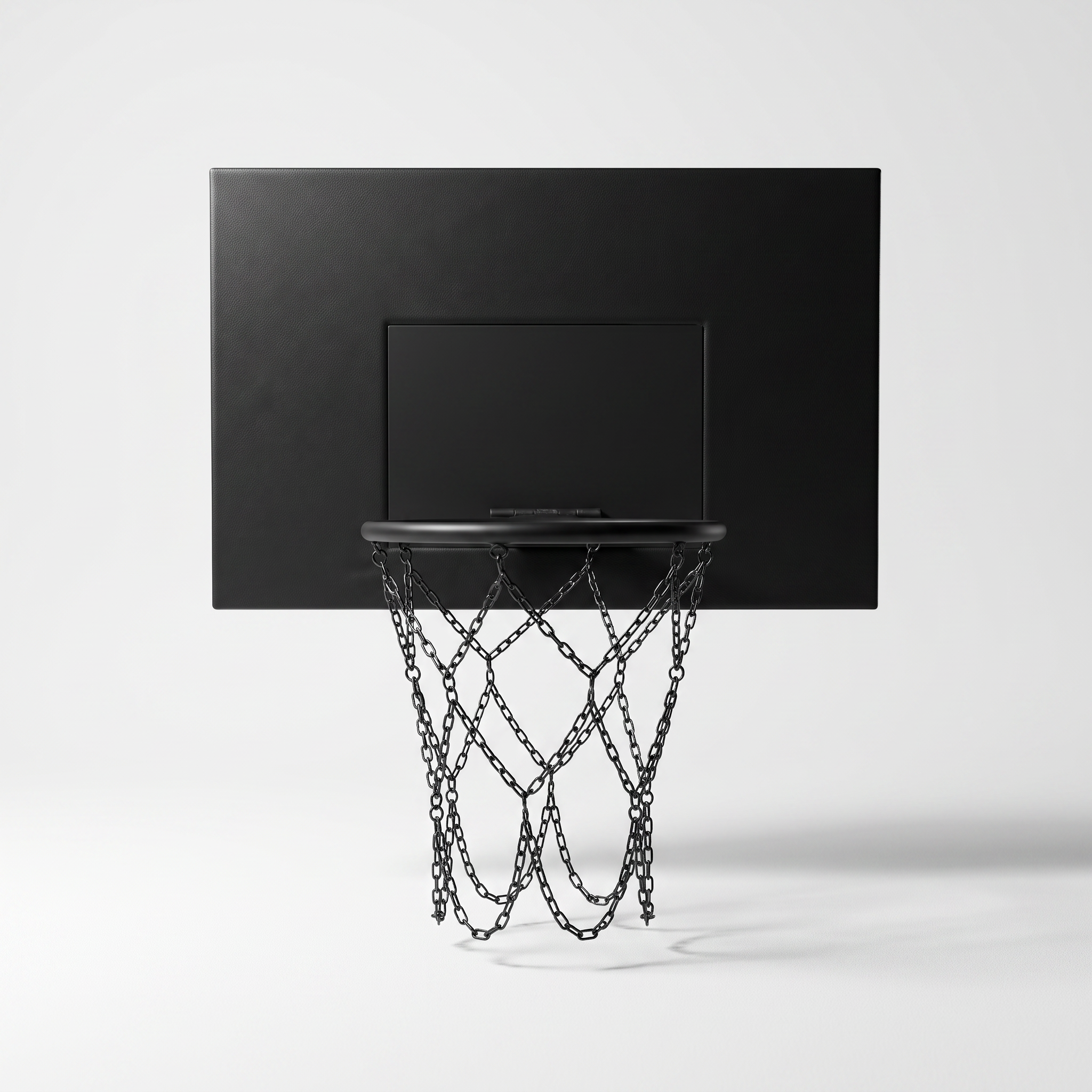 Mini Black Leather Basketball Hoop